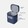 imageYETI Daytrip 2L Insulated Soft Cooler Snack Box Classic NavyRescue Red