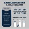 imageYETI Rambler 12 oz Colster Slim Can Insulator for the Slim Hard Seltzer Cans RidgelineBig Sky Blue No Can Insert