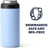 imageYETI Rambler 12 oz Colster Slim Can Insulator for the Slim Hard Seltzer Cans RidgelineBig Sky Blue No Can Insert