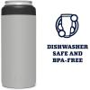 imageYETI Rambler 12 oz Colster Slim Can Insulator for the Slim Hard Seltzer Cans RidgelineGranite Gray With Can Insert