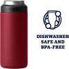 imageYETI Rambler 12 oz Colster Slim Can Insulator for the Slim Hard Seltzer Cans RidgelineHarvest Red With Can Insert