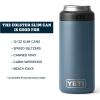 imageYETI Rambler 12 oz Colster Slim Can Insulator for the Slim Hard Seltzer Cans RidgelineNordic Blue With Can Insert