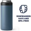 imageYETI Rambler 12 oz Colster Slim Can Insulator for the Slim Hard Seltzer Cans RidgelineNordic Blue With Can Insert