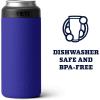 imageYETI Rambler 12 oz Colster Slim Can Insulator for the Slim Hard Seltzer Cans RidgelineOffshore Blue With Can Insert