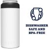 imageYETI Rambler 12 oz Colster Slim Can Insulator for the Slim Hard Seltzer Cans RidgelineWhite With Can Insert