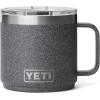 imageYETI Rambler 14 oz Ceramic Lined Stackable Mug Vacuum Insulated Stainless Steel with MagSlider Lid RidgelineBlack StoneTextured