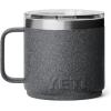 imageYETI Rambler 14 oz Ceramic Lined Stackable Mug Vacuum Insulated Stainless Steel with MagSlider Lid RidgelineBlack StoneTextured