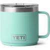 imageYETI Rambler 14 oz Ceramic Lined Stackable Mug Vacuum Insulated Stainless Steel with MagSlider Lid RidgelineSeafoam