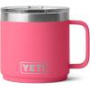 imageYETI Rambler 14 oz Ceramic Lined Stackable Mug Vacuum Insulated Stainless Steel with MagSlider Lid RidgelineTropical Pink