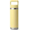 imageYETI Rambler 18 oz Bottle Vacuum Insulated Stainless Steel with Color Matching Straw Cap WhiteDaybreak Yellow