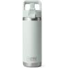 imageYETI Rambler 18 oz Bottle Vacuum Insulated Stainless Steel with Color Matching Straw Cap WhiteRidgeline
