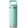 imageYETI Rambler 18 oz Bottle Vacuum Insulated Stainless Steel with Color Matching Straw Cap WhiteSeafoam