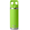 imageYETI Rambler 18 oz Bottle Vacuum Insulated Stainless Steel with Color Matching Straw Cap WhiteVenom