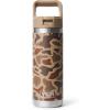 imageYETI Rambler 18 oz Bottle Vacuum Insulated Stainless Steel with Color Matching Straw Cap WhiteWetlands Camo