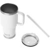 imageYETI Rambler 35 oz Straw Mug 20  DoubleWall Vacuum Insulation for Cold Beverages  Dishwasher Safe  Cupholder Compatible  Reusable Straw  Comfortable Grip Handle  Travel Mug  Cape TaupeWhite