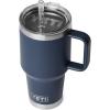 imageYETI Rambler 35 oz Straw Mug 20  DoubleWall Vacuum Insulation for Cold Beverages  Dishwasher Safe  Cupholder Compatible  Reusable Straw  Comfortable Grip Handle  Travel Mug  Cape TaupeNavy