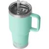 imageYETI Rambler 35 oz Straw Mug 20  DoubleWall Vacuum Insulation for Cold Beverages  Dishwasher Safe  Cupholder Compatible  Reusable Straw  Comfortable Grip Handle  Travel Mug  Cape TaupeSeafoam