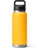 imageYETI Rambler 36 oz Bottle Vacuum Insulated Leakproof Stainless Steel with Chug Cap  Vacuum Insulated Leakproof with Chug CapAlpine Yellow