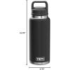 imageYETI Rambler 36 oz Bottle Vacuum Insulated Leakproof Stainless Steel with Chug Cap  Vacuum Insulated Leakproof with Chug CapBlack