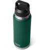imageYETI Rambler 36 oz Bottle Vacuum Insulated Leakproof Stainless Steel with Chug Cap  Vacuum Insulated Leakproof with Chug CapBlack Forest Green