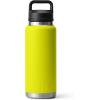 imageYETI Rambler 36 oz Bottle Vacuum Insulated Leakproof Stainless Steel with Chug Cap  Vacuum Insulated Leakproof with Chug CapFirefly Yellow