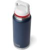 imageYETI Rambler 36 oz Bottle Vacuum Insulated Leakproof Stainless Steel with Chug Cap  Vacuum Insulated Leakproof with Chug CapNavyRescue RedWhite