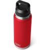 imageYETI Rambler 36 oz Bottle Vacuum Insulated Leakproof Stainless Steel with Chug Cap  Vacuum Insulated Leakproof with Chug CapRescue Red