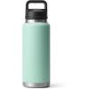 imageYETI Rambler 36 oz Bottle Vacuum Insulated Leakproof Stainless Steel with Chug Cap  Vacuum Insulated Leakproof with Chug CapSeafoam
