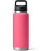 imageYETI Rambler 36 oz Bottle Vacuum Insulated Leakproof Stainless Steel with Chug Cap  Vacuum Insulated Leakproof with Chug CapTropical Pink