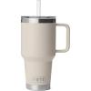 imageYETI Rambler 35 oz Straw Mug 20  DoubleWall Vacuum Insulation for Cold Beverages  Dishwasher Safe  Cupholder Compatible  Reusable Straw  Comfortable Grip Handle  Travel Mug  Cape TaupeCape Taupe