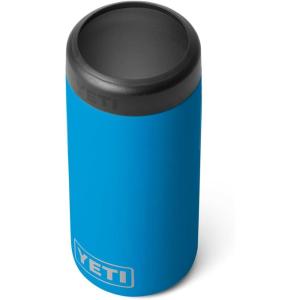 imageYETI Rambler 12 oz Colster Slim Can Insulator for the Slim Hard Seltzer Cans RidgelineBig Wave Blue No Can Insert