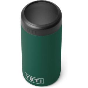 imageYETI Rambler 12 oz Colster Slim Can Insulator for the Slim Hard Seltzer Cans RidgelineBlack Forest Green No Can Insert