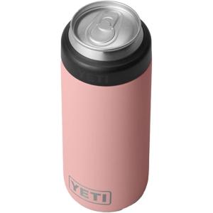 imageYETI Rambler 12 oz Colster Slim Can Insulator for the Slim Hard Seltzer Cans RidgelineSandstone Pink With Can Insert