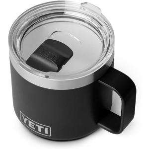 imageYETI Rambler 14 oz Ceramic Lined Stackable Mug Vacuum Insulated Stainless Steel with MagSlider Lid RidgelineBlack
