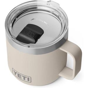 imageYETI Rambler 14 oz Ceramic Lined Stackable Mug Vacuum Insulated Stainless Steel with MagSlider Lid RidgelineCape Taupe