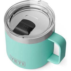 imageYETI Rambler 14 oz Ceramic Lined Stackable Mug Vacuum Insulated Stainless Steel with MagSlider Lid RidgelineSeafoam