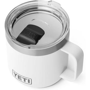 imageYETI Rambler 14 oz Ceramic Lined Stackable Mug Vacuum Insulated Stainless Steel with MagSlider Lid RidgelineWhite