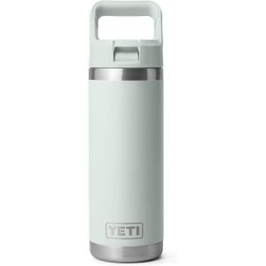 imageYETI Rambler 18 oz Bottle Vacuum Insulated Stainless Steel with Color Matching Straw Cap WhiteRidgeline