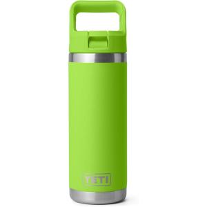 imageYETI Rambler 18 oz Bottle Vacuum Insulated Stainless Steel with Color Matching Straw Cap WhiteVenom
