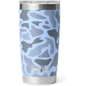 imageYETI Rambler 20 oz Stainless Steel Vacuum Insulated Tumbler wMagSlider LidBlue Camo