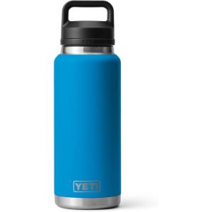 imageYETI Rambler 36 oz Bottle Vacuum Insulated Leakproof Stainless Steel with Chug Cap  Vacuum Insulated Leakproof with Chug CapBig Wave Blue