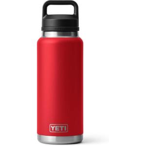 imageYETI Rambler 36 oz Bottle Vacuum Insulated Leakproof Stainless Steel with Chug Cap  Vacuum Insulated Leakproof with Chug CapRescue Red