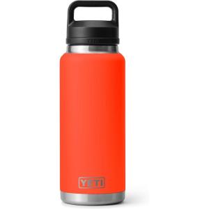 imageYETI Rambler 36 oz Bottle Vacuum Insulated Leakproof Stainless Steel with Chug Cap  Vacuum Insulated Leakproof with Chug CapSolar Flare