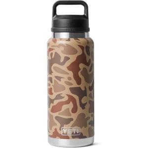 imageYETI Rambler 36 oz Bottle Vacuum Insulated Leakproof Stainless Steel with Chug Cap  Vacuum Insulated Leakproof with Chug CapWetlands Camo
