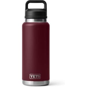 imageYETI Rambler 36 oz Bottle Vacuum Insulated Leakproof Stainless Steel with Chug Cap  Vacuum Insulated Leakproof with Chug CapWild Vine Red