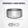 imageYETI Boomer 4 Stainless Steel NonSlip Dog Bowl Holds 32 OuncesBrick Red