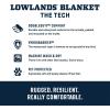 imageYETI Lowlands Blanket MultiUse Blanket with Travel BagSmoke Blue