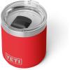 imageYETI Rambler 10 oz Ceramic Lined Lowball 20 Vacuum Insulated with MagSlider Lid NavyRescue Red