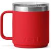 imageYETI Rambler 10 oz Ceramic Lined Stackable Mug Vacuum Insulated Stainless Steel with MagSlider Lid RidgelineRescue Red