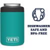 imageYETI Rambler 12 oz Colster Can Insulator for Standard Size Cans RidgelineAquifer Blue